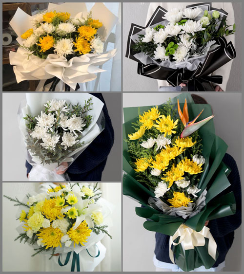 河北石家庄新乐市化皮镇白事花束代送